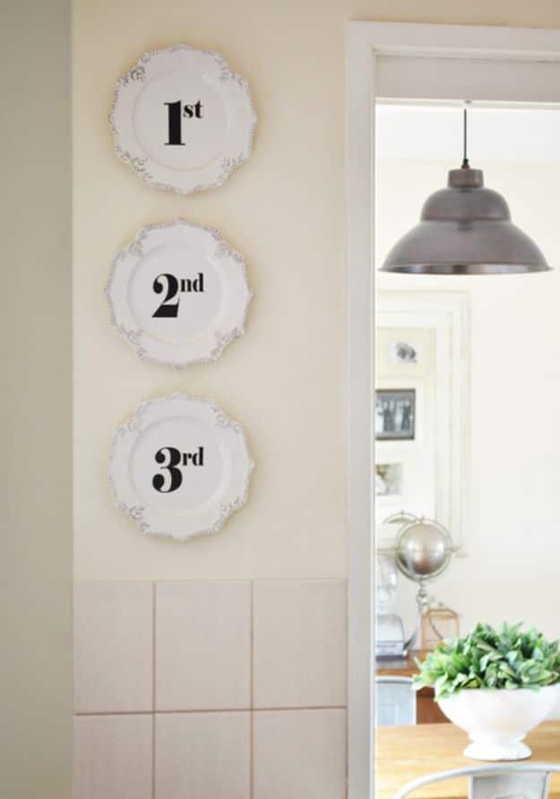 DIY Transfer Decal Onto Ceramic Plates, an image transfer idea, and something that looks far pricier than it was