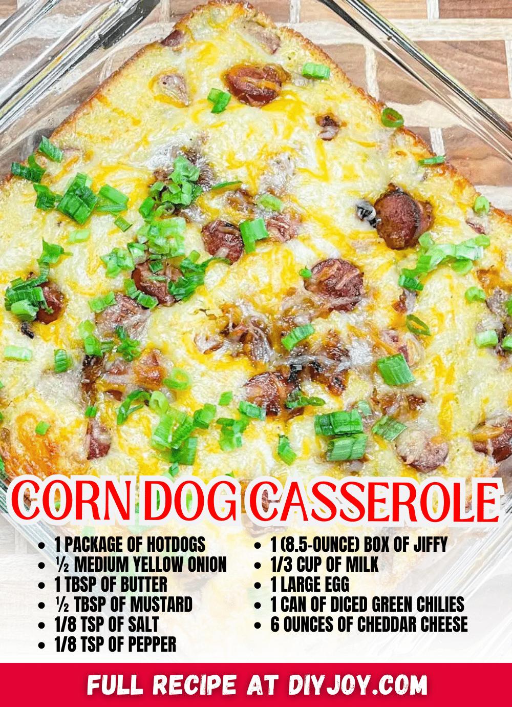 Easy Corn Dog Casserole Recipe (State Fair Food Copycat)