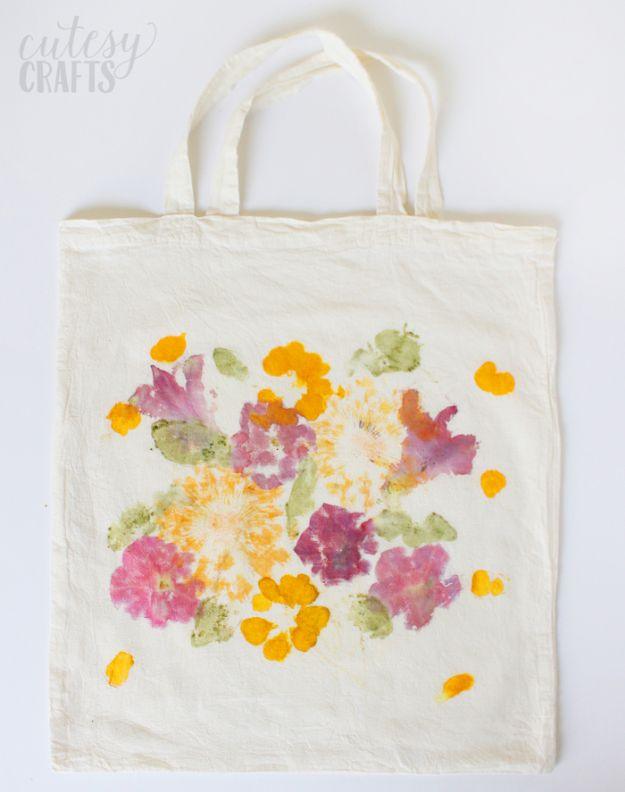 Pounded Flower Tote Bag, quick enough to finish the same evening and a keepsake the recipient holds onto for years