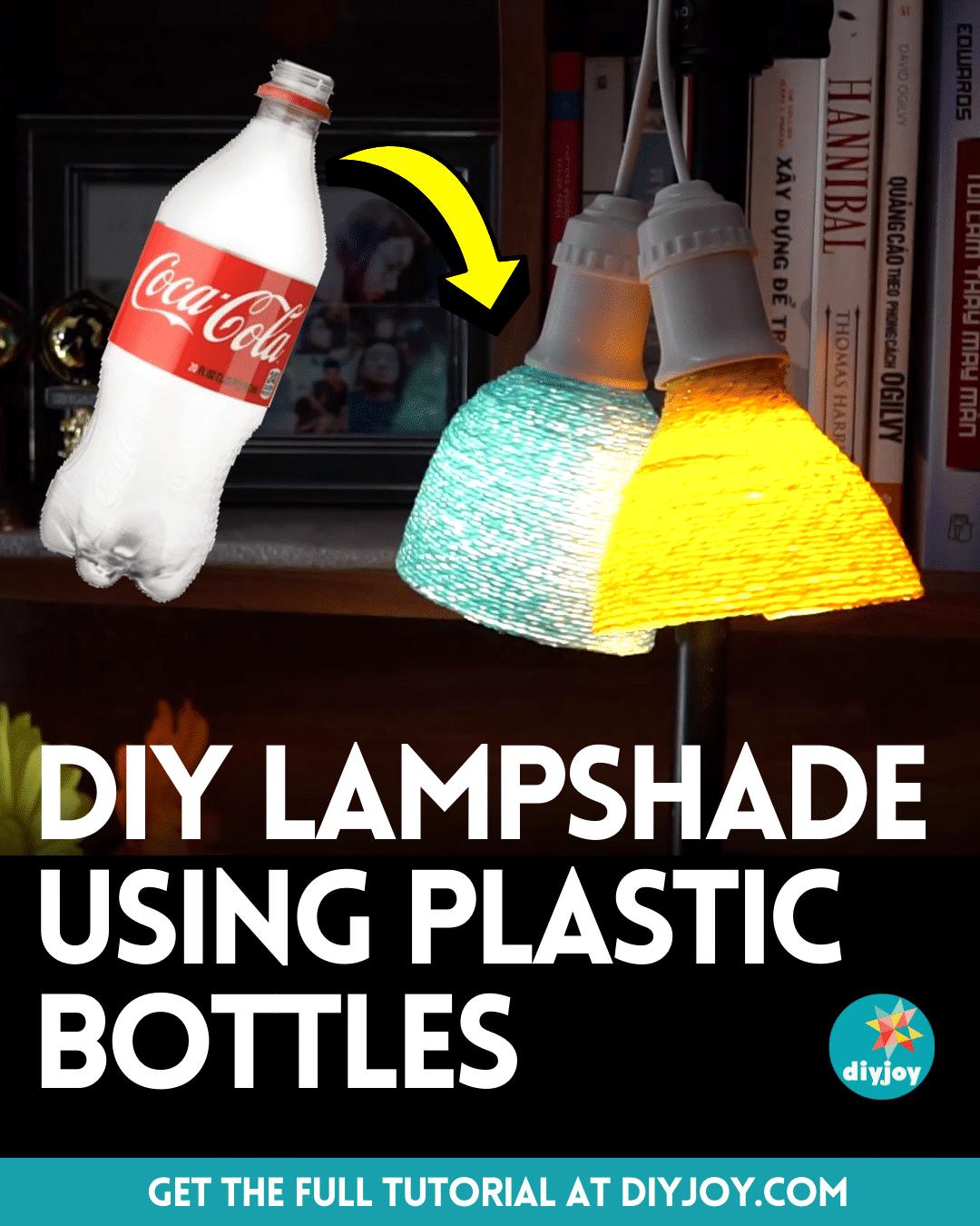 Easy DIY Lampshade Using Plastic Bottles