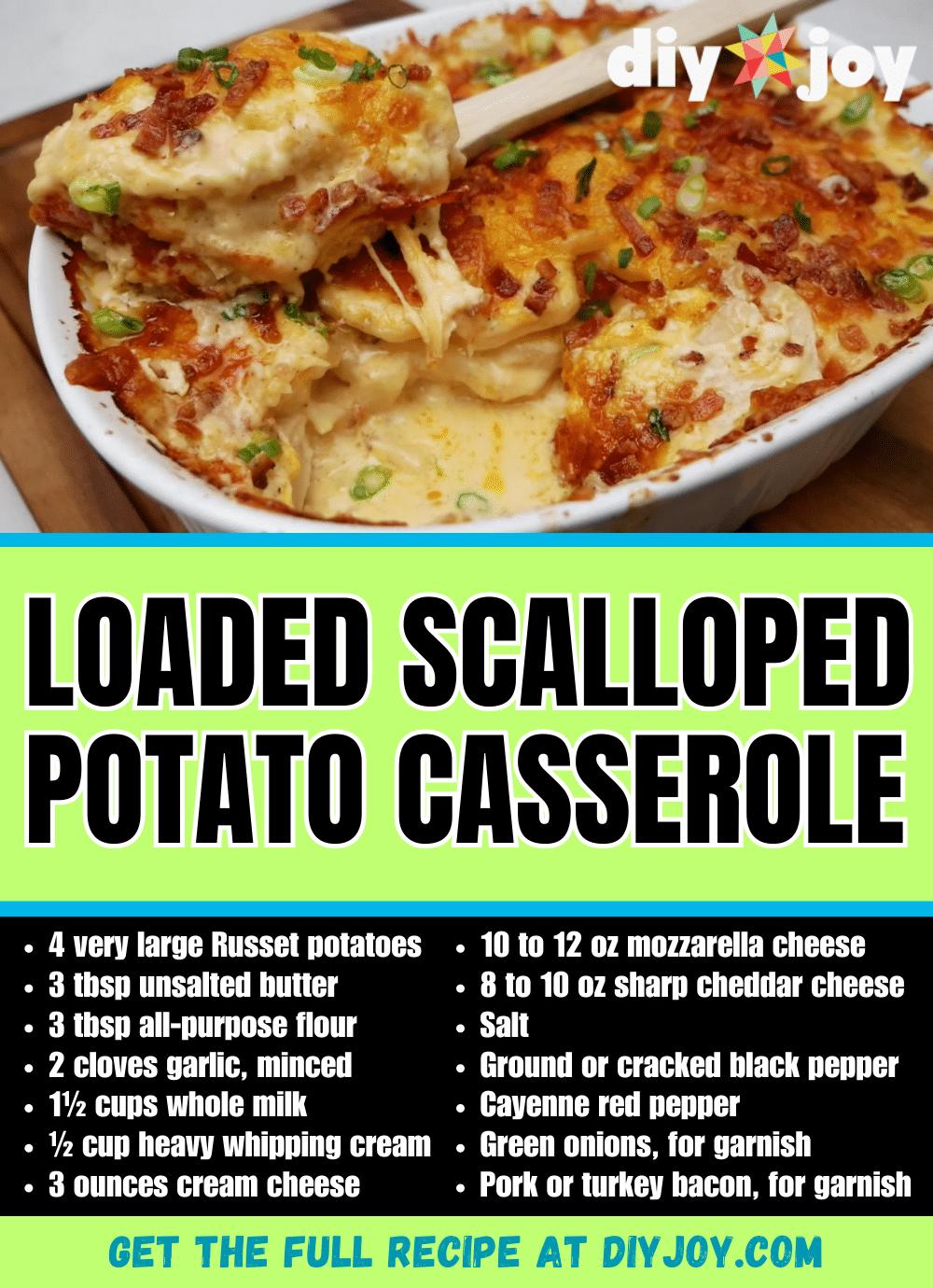 Loaded Scalloped Potato Casserole