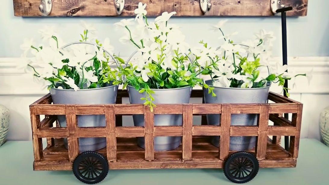 How To Make A DIY Dollar Tree Wagon