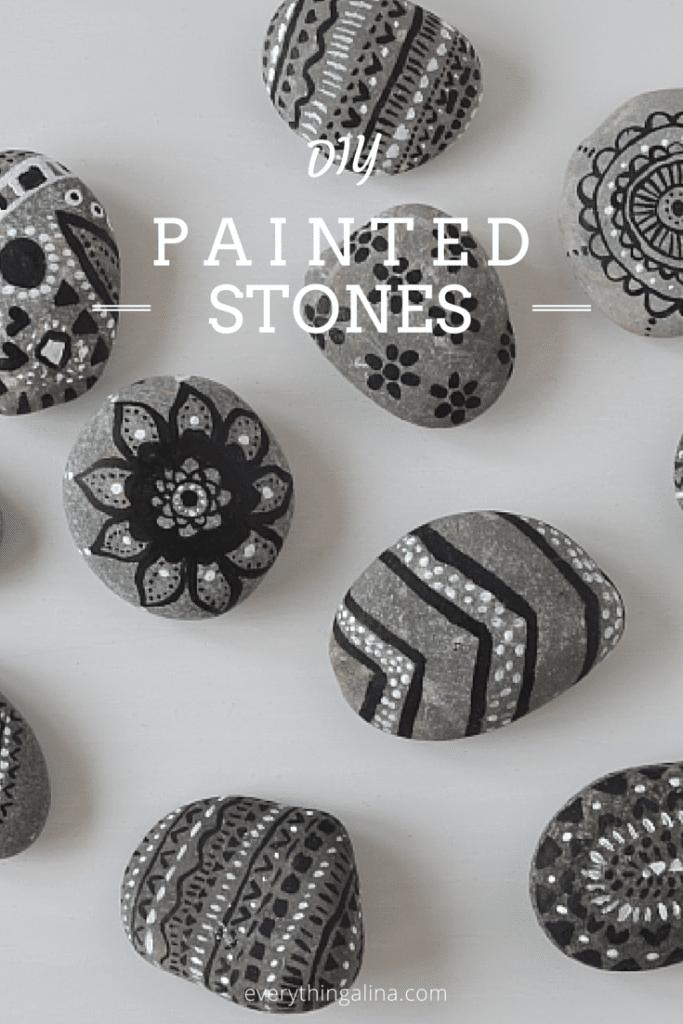 DIY Tribal Painted Stones, a smart way to add something special to a room and a thoughtful touch that elevates the whole look