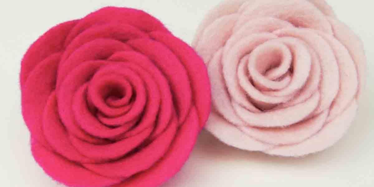 She Made These Fabulous Felt Roses To Wear On Jackets And Hats. Learn How!