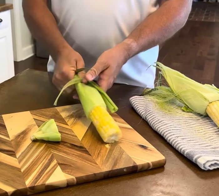 Quick Way to Remove Corn Silk