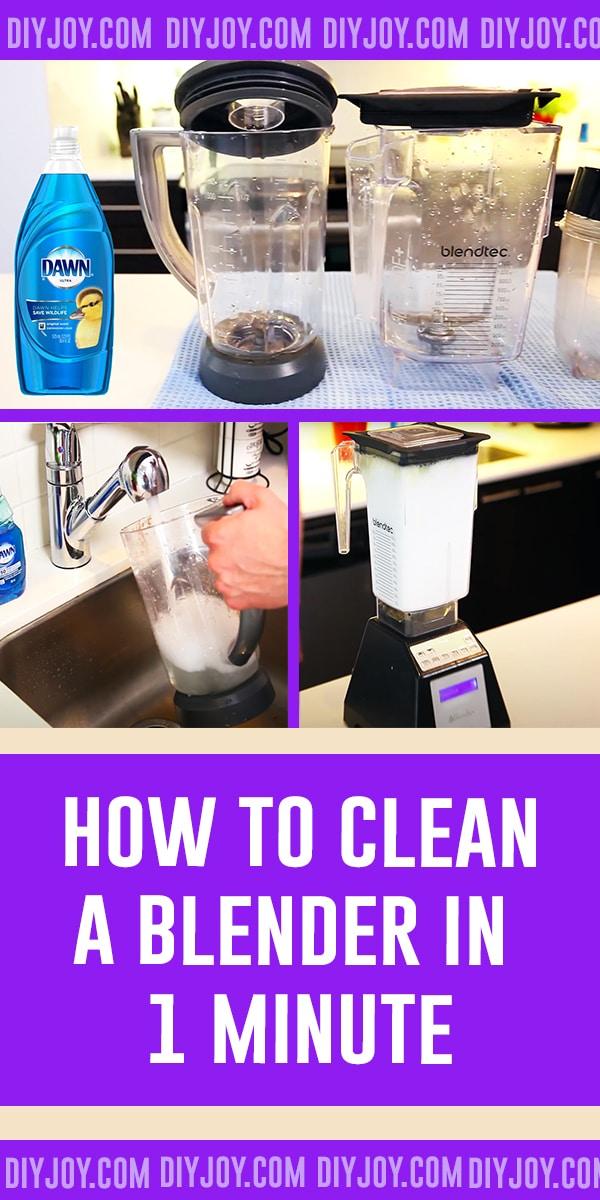 How To Clean A Blender In 1 Minute - Blender Cleaning Hack