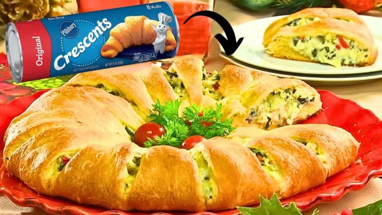 Easy Spinach Artichoke Crescent Ring Recipe