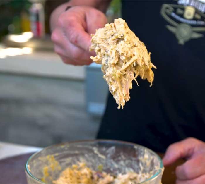 Cheesy Chicken Taquitos Filling - Chicken Taquitos