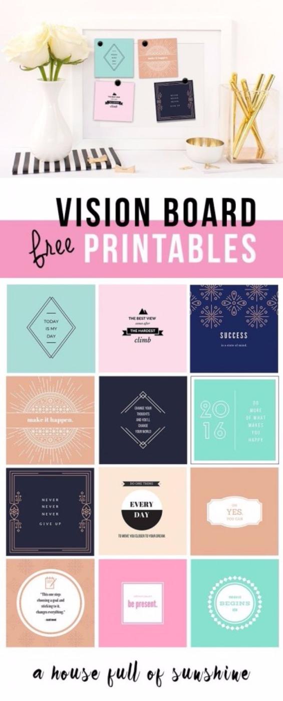 Free Vision Board Printables, a no fuss digital pick, simple enough to send straight from a phone to the printer