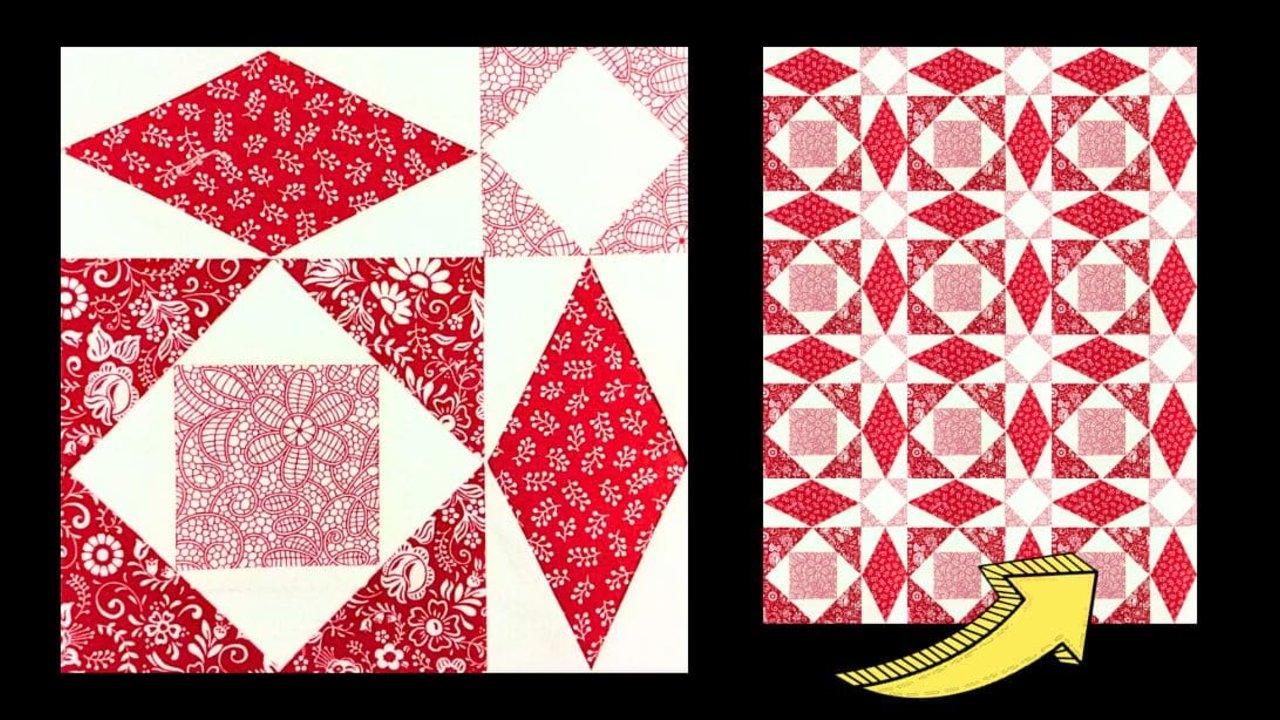 Quick & Easy Storm Sea Quilt Block Tutorial