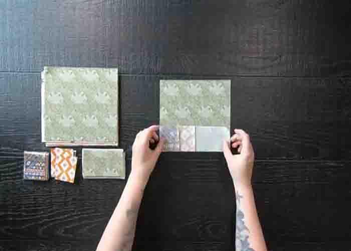 Assembling the prince's pond layer cake quilt pattern