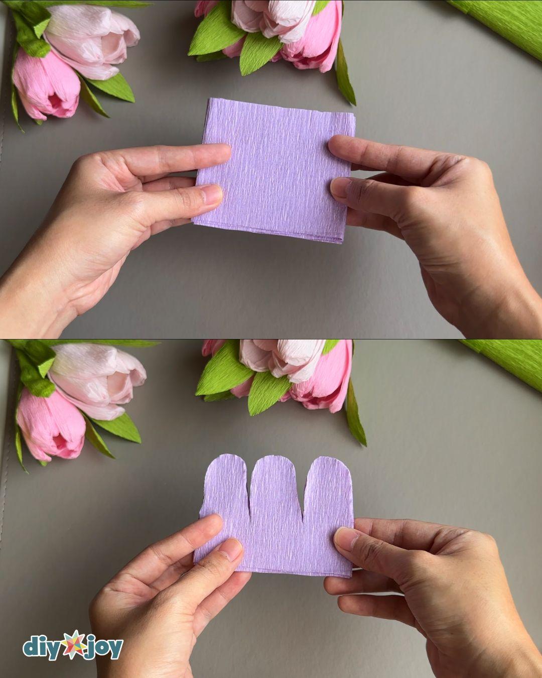 Paper Roses — cutting