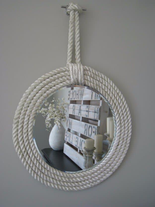 Nautical Rope Mirror, a charming touch that upgrades the space instantly and a look the whole room benefits from