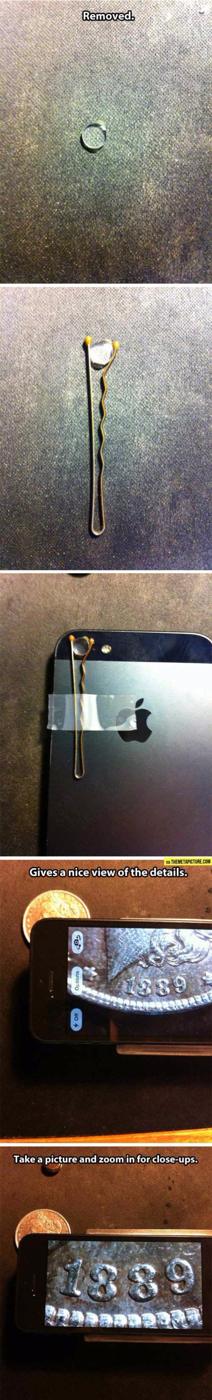 Take Incredible Photos With Your Phone, an iphone hack idea, and a nice way to make a plain corner feel finished