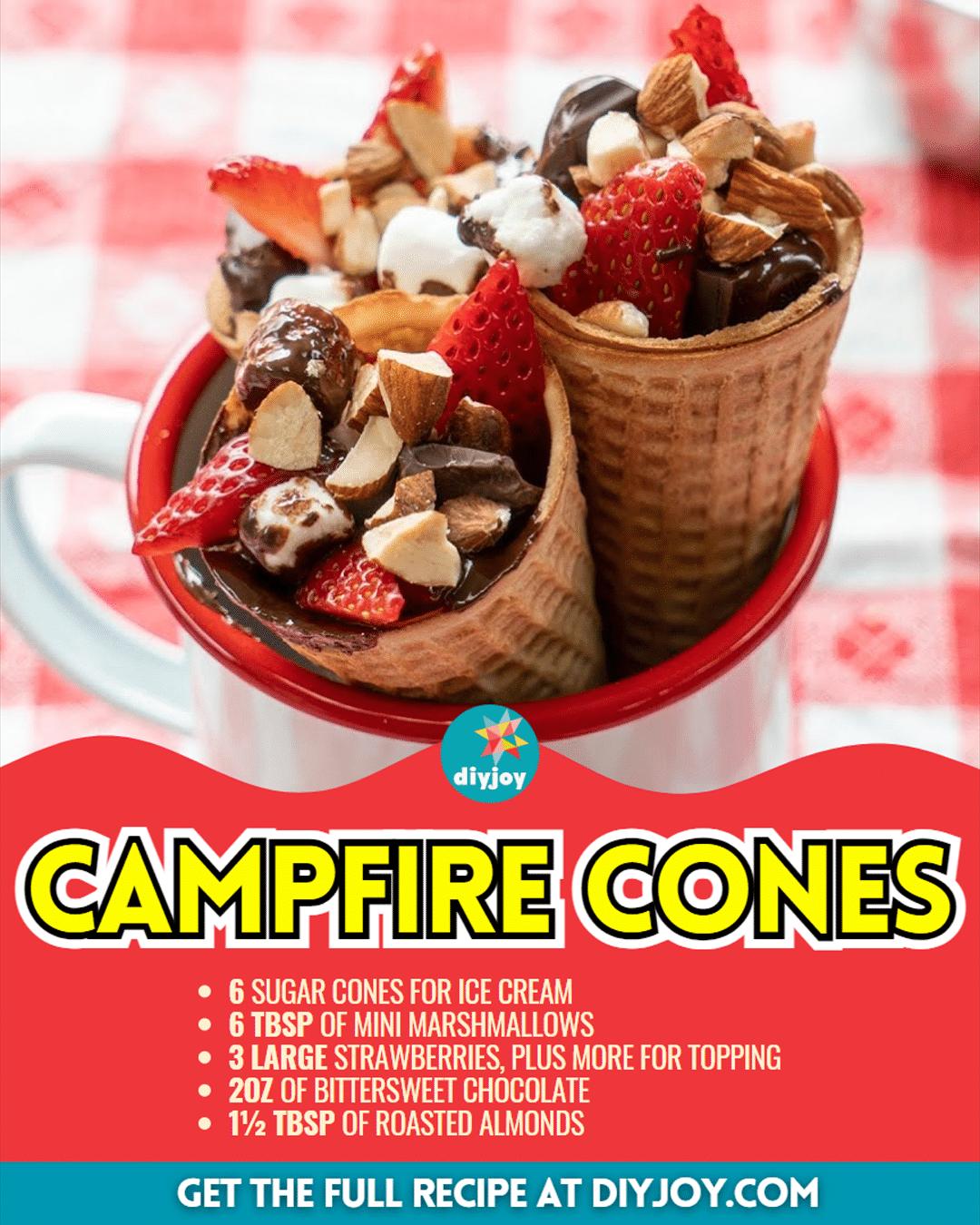 Easy to Make Delicious Campfire Cones