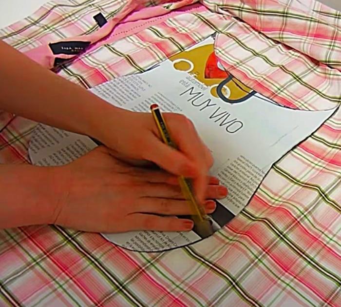 Recycle and old shirt by making an owl pillow out of it