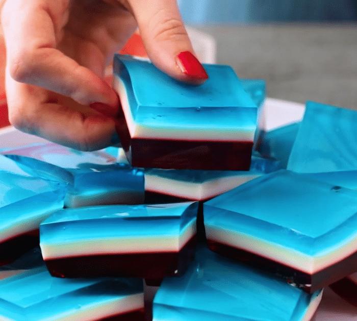 Easy Patriotic Layered Gelatin Recipe