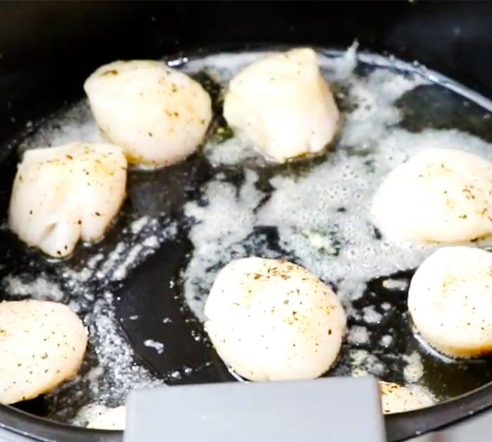 Garlic Lemon Butter Scallops Air Fryer Recipe | Air Fryer Recipes