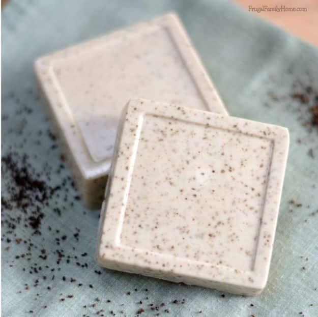 DIY Vanilla Coffee Soap, quick enough to finish before nap time and proof a small change makes a real difference