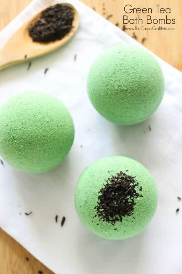 Green Tea Bath Bombs, fast to mix without any special equipment and a habit worth keeping long after the first try