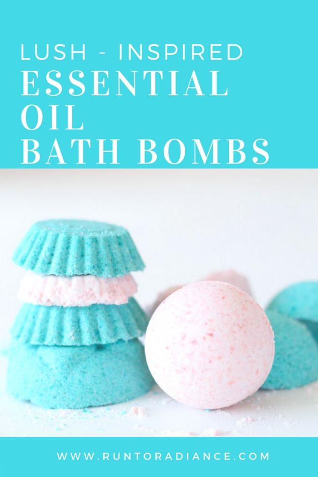 Lush Inspired Essential Oil Bath Bombs, fast to mix without any special equipment and a glow that rivals a proper spa visit