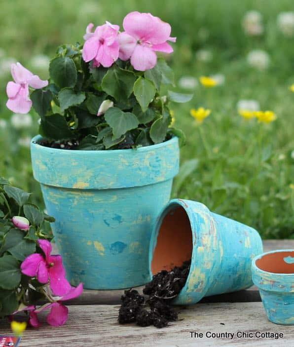 DIY Country Crafts | Rustic Terra Cotta Pots
