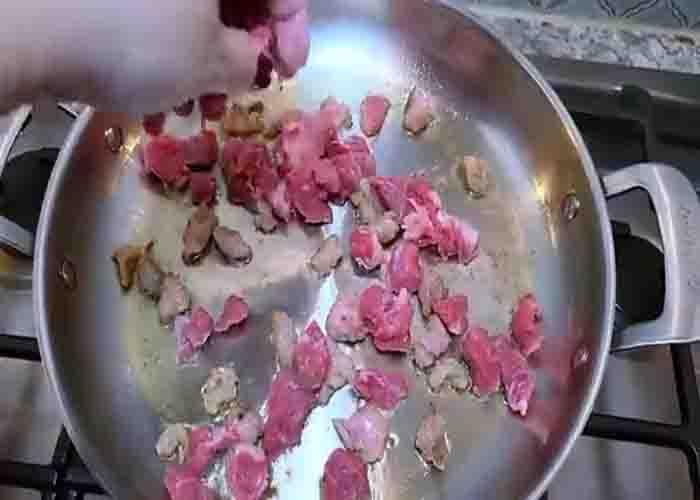 Sauteing the meat first before slow cooking it