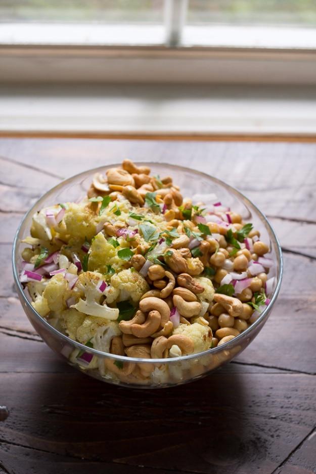 Healthy Lunch Ideas for Work - Cauliflower Cashew Lunch Bowls - Quick and Easy Recipes You Can Pack for Lunches at the Office - Lowfat and Simple Ideas for Eating on the Job - Micr