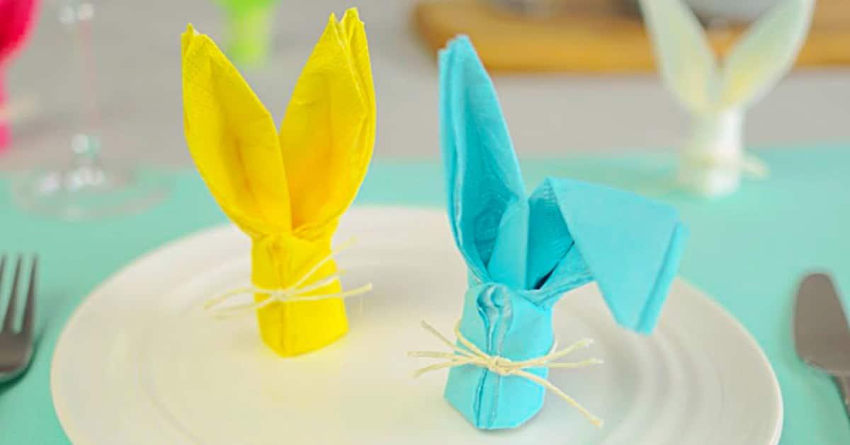 How To Fold A Bunny Napkin