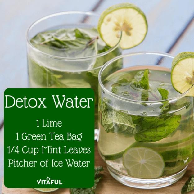 Green Tea Detox Water, an easy way to add flavor without added sugar and an easy infused water idea for staying hydrated