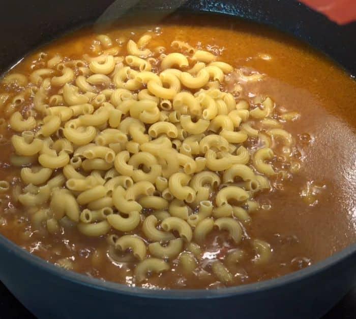 Easy To Make One-Pot Cheesy Beef Taco Pasta