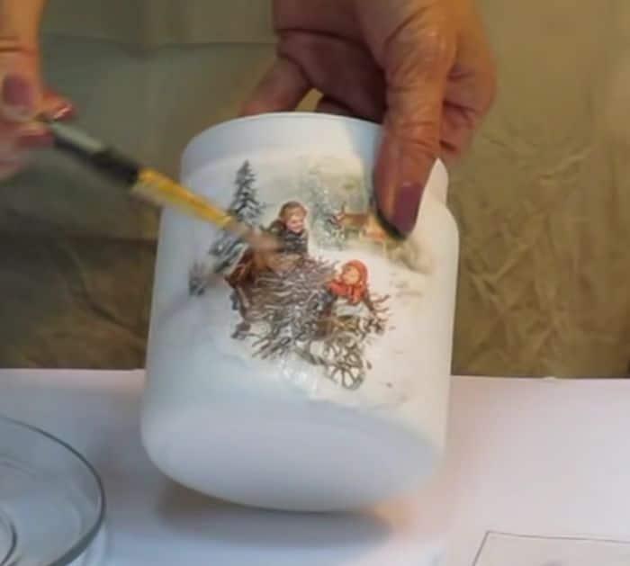 How To Make Recycled Glass Jar Christmas Décor