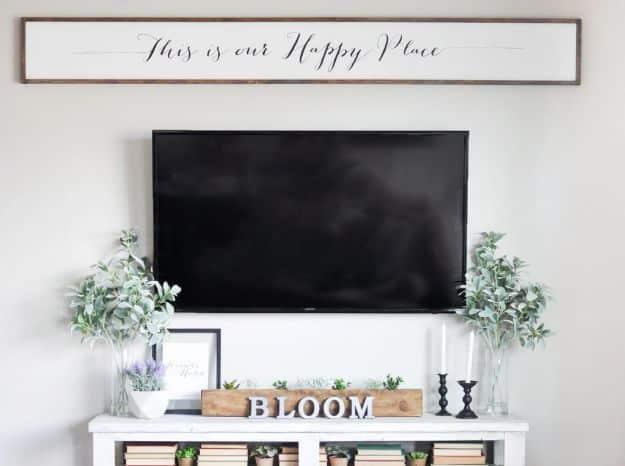 DIY Large Wooden Sign, a beginner friendly build with no special tools required and a piece worth keeping out on display