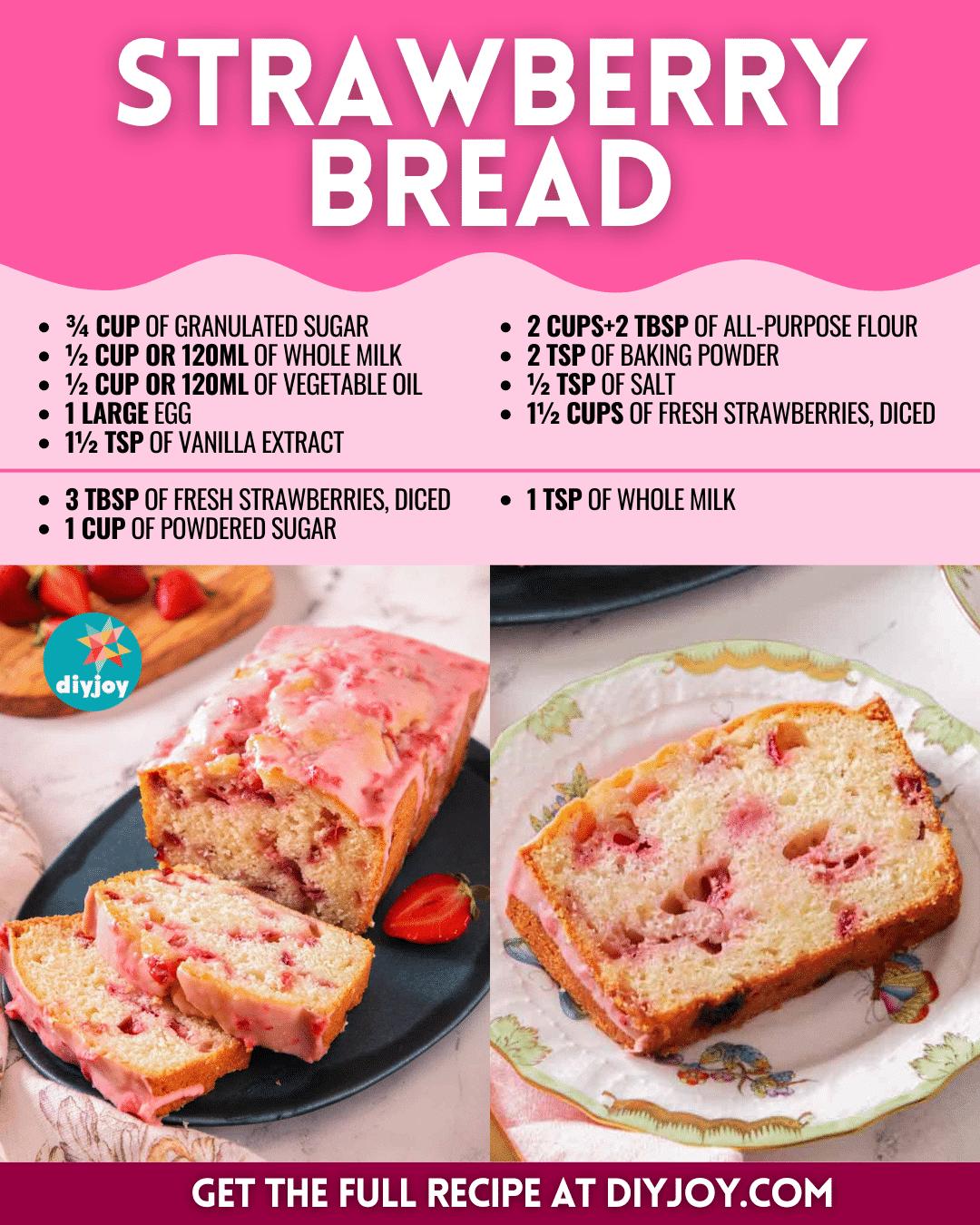 Easy Strawberry Bread Recipe