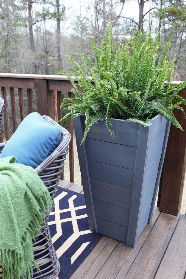 $20 Tall Planters, a backyard container upgrade, budget friendly using stuff already sitting in a bin