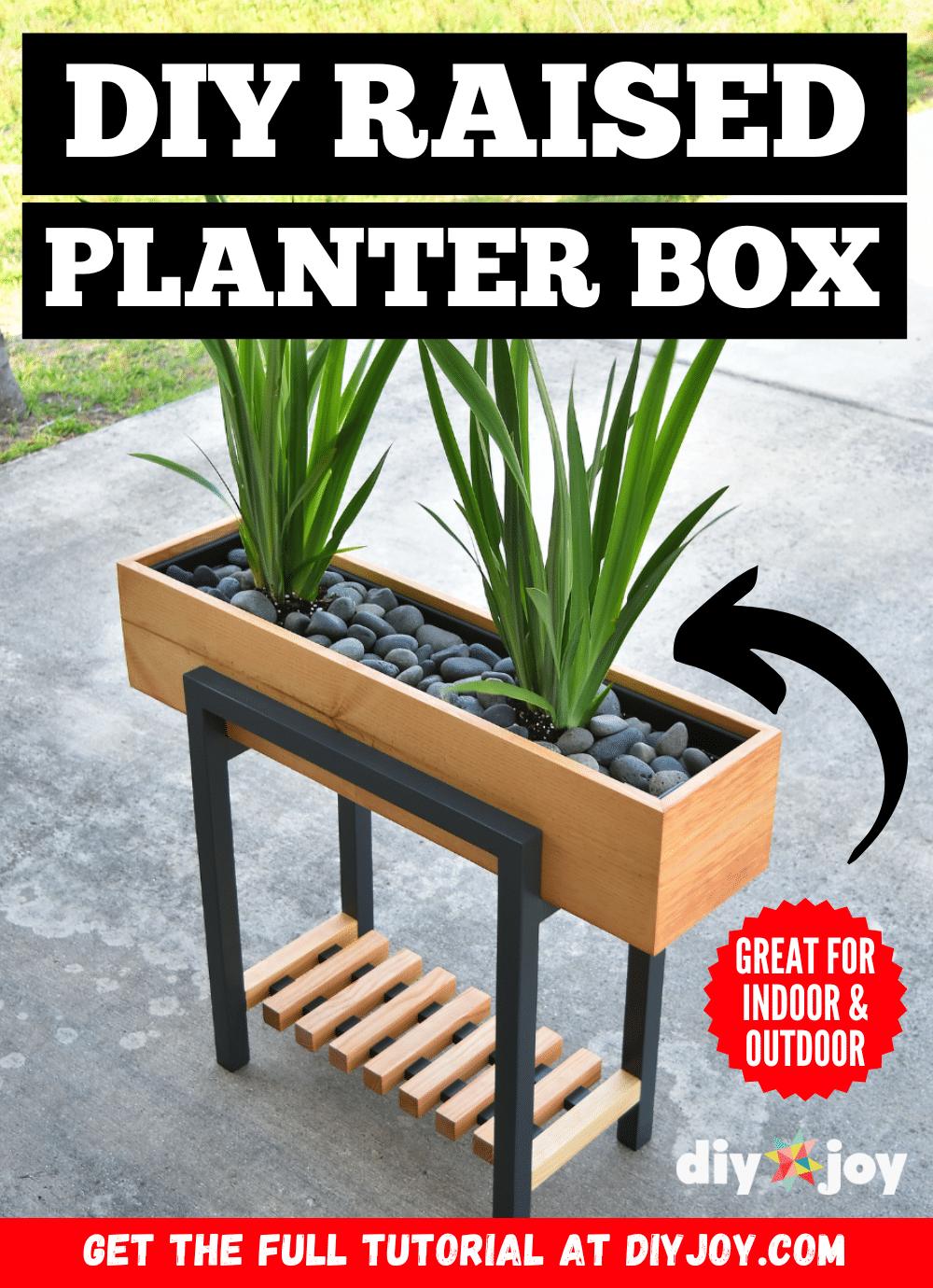 How To Make A Modern DIY Raised Planter Box