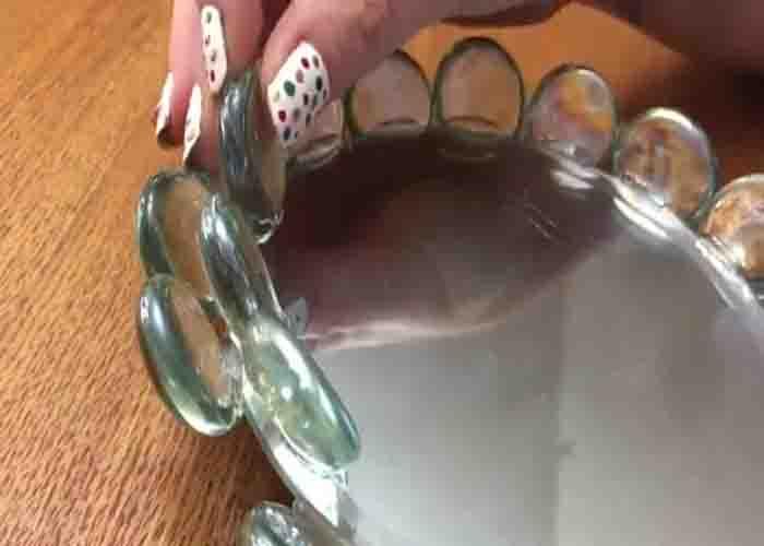 Assembling the Dollar Tree tea light candle holder
