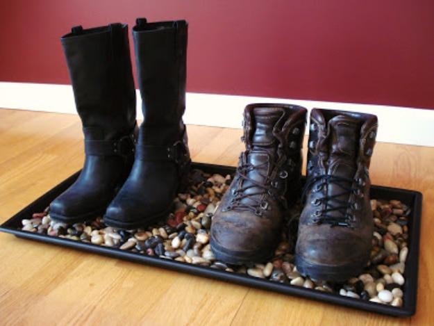 River Rock Boot Tray, a favorite that keeps coming up again and again on this list and a simple upgrade almost anyone can try