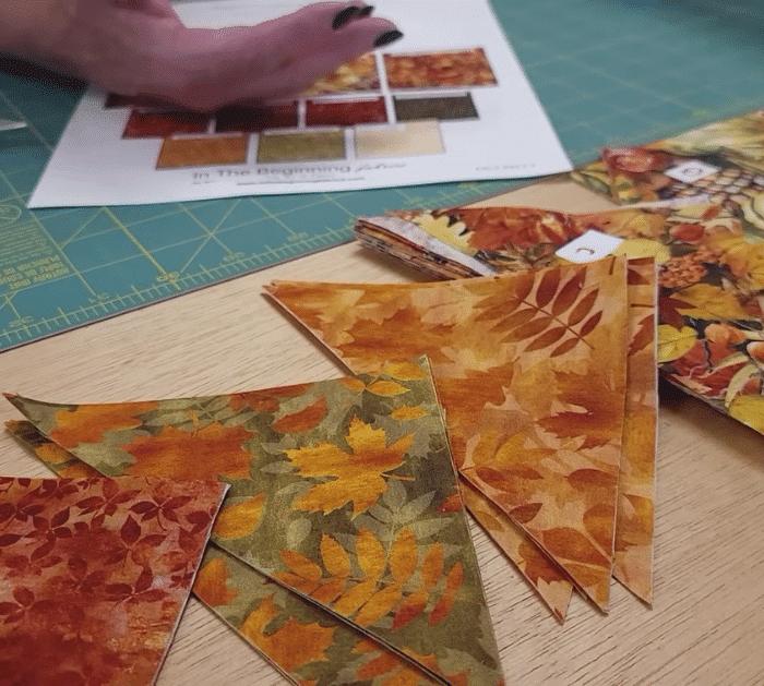 Materials for Fall Wreath Quilt