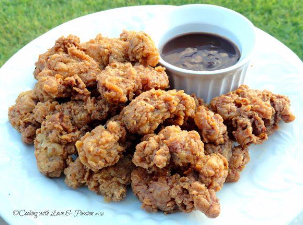 Best Country Cooking Recipes - Deep Fried Chicken Gizzards - Easy Recipes for Country Food Like Chicken Fried Steak, Fried Green Tomatoes, Southern Gravy, Breads and Biscuits, Cass