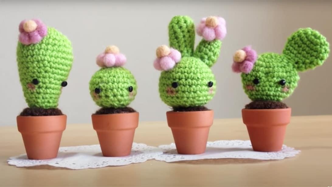 DIY Amigurumi Crochet Kawaii Cactus