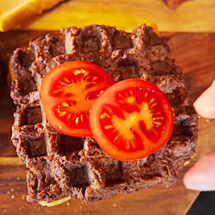 Easy Hamburger Ideas - Waffle Iron Meal Ideas - Ground Steak Burgers - Prepper Food