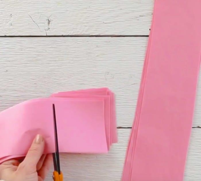 Learn to make a a quick easy DIY Tissue Paper Heart Craft for Valentines Day