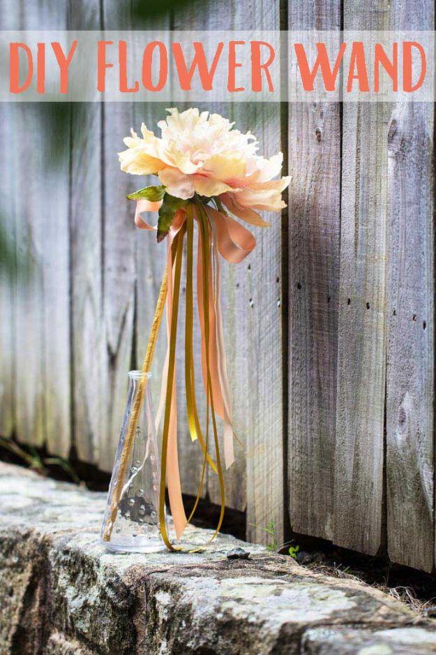 Flower Girl Wand, simple enough to make well ahead of the wedding and better than a store bought version