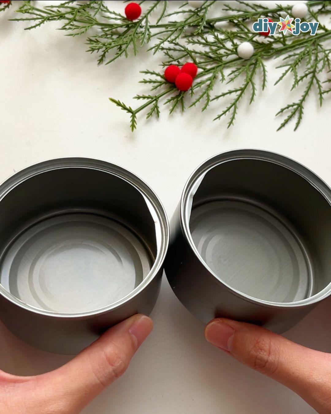 Homemade Christmas Ornament Tuna Cans — recycled crafts