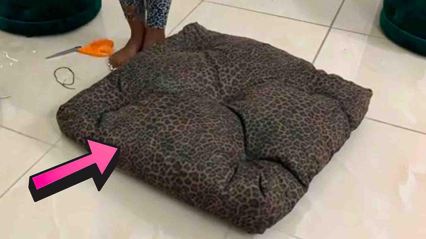 DIY Super Easy Floor Pillow Tutorial
