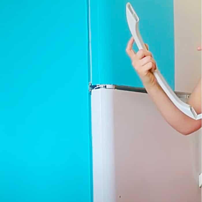 Contact Paper Fridge Makeover - Easy Way To Update A Fridge - Kitchen Update Ideas