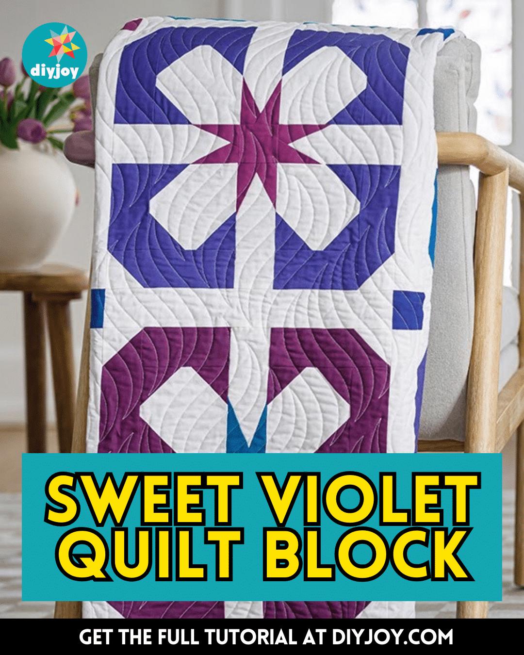How to Make a Sweet Violet Quilt Block
