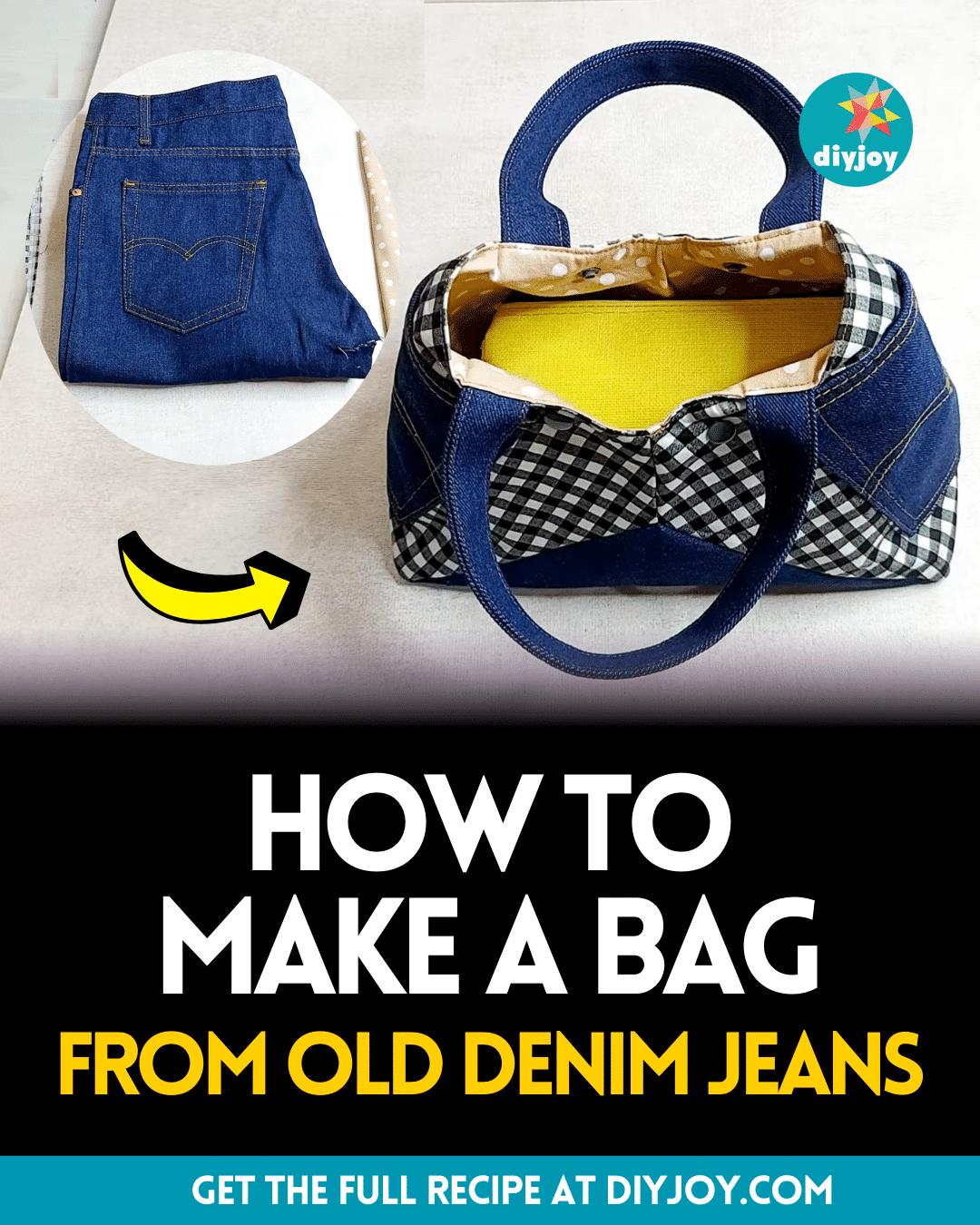 How to Make a Bag From Old Denim Jeans
