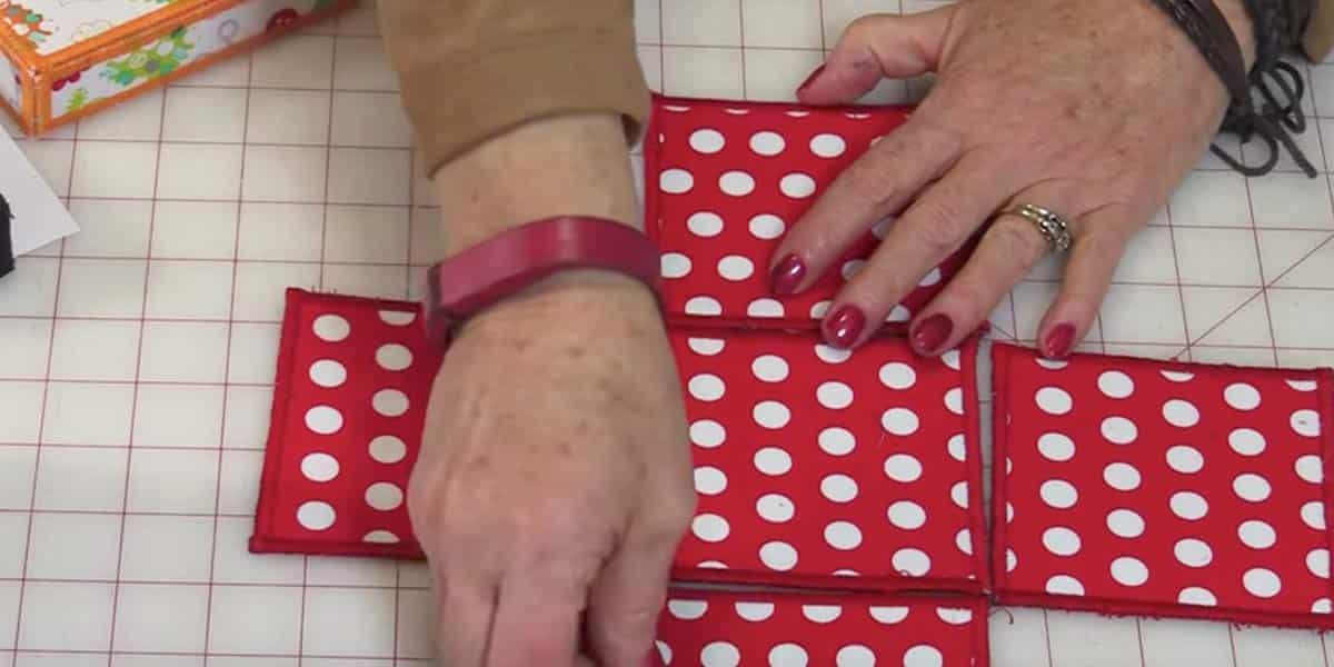 She Fuses Fabric To A Product, Sews Each Square, And Makes An Item We Can All Use!